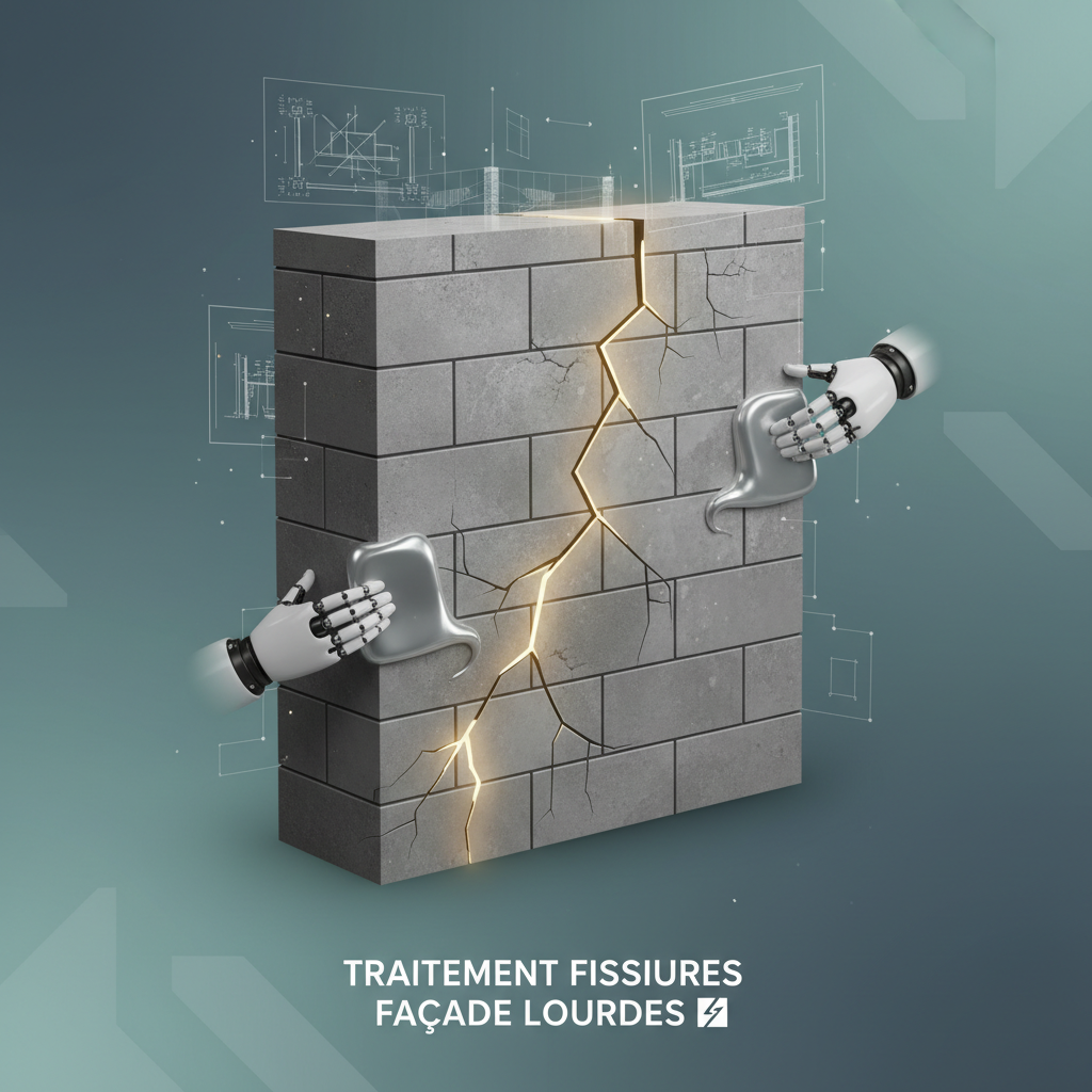 traitement fissures façade lourdes